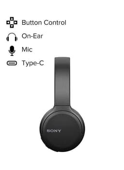 WH-CH510 Wireless On-Ear Bluetooth Headphones Black thumbnail 2