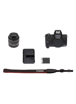 EOS M50 Mark II Mirrorless Digital Camera With 15-45mm Lens Black thumbnail 7