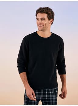 Standard Pattern Plaid Fleece Men's Pajamas Set thumbnail 3