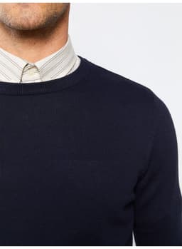 Crew Neck Long Sleeve Men's Knitwear Sweater thumbnail 7