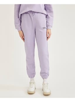 Relaxed Fit Knitted Joggers Lilac thumbnail 3