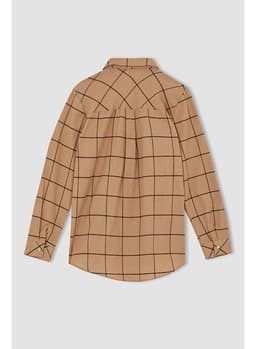 Woman Brown Long Sleeve Tunic LT.CAMEL thumbnail 3