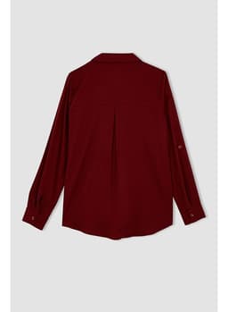 Woman Bordeaux Long Sleeve Blouse BORDEAUX thumbnail 4