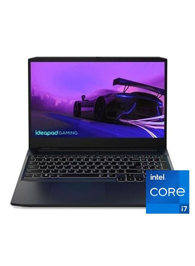 Laptop Ideapad-Gaming-3-15Imh05 15.6 Inch FHD Intel Core i7 10750H 16GB RAM 1TB HHD + 256GB SSD 4GB Nvidia Geforce Gtx 1650 Ti DDR6 DosOnyx English/Arabic Black 1